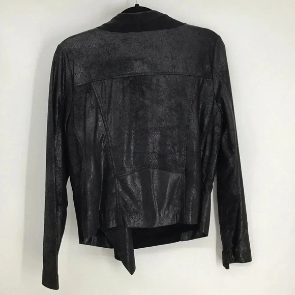 Gibson Latimer Women’s Faux Suede Casual Zip Moto Style Jacket W/Sheen Size M - Picture 2 of 9